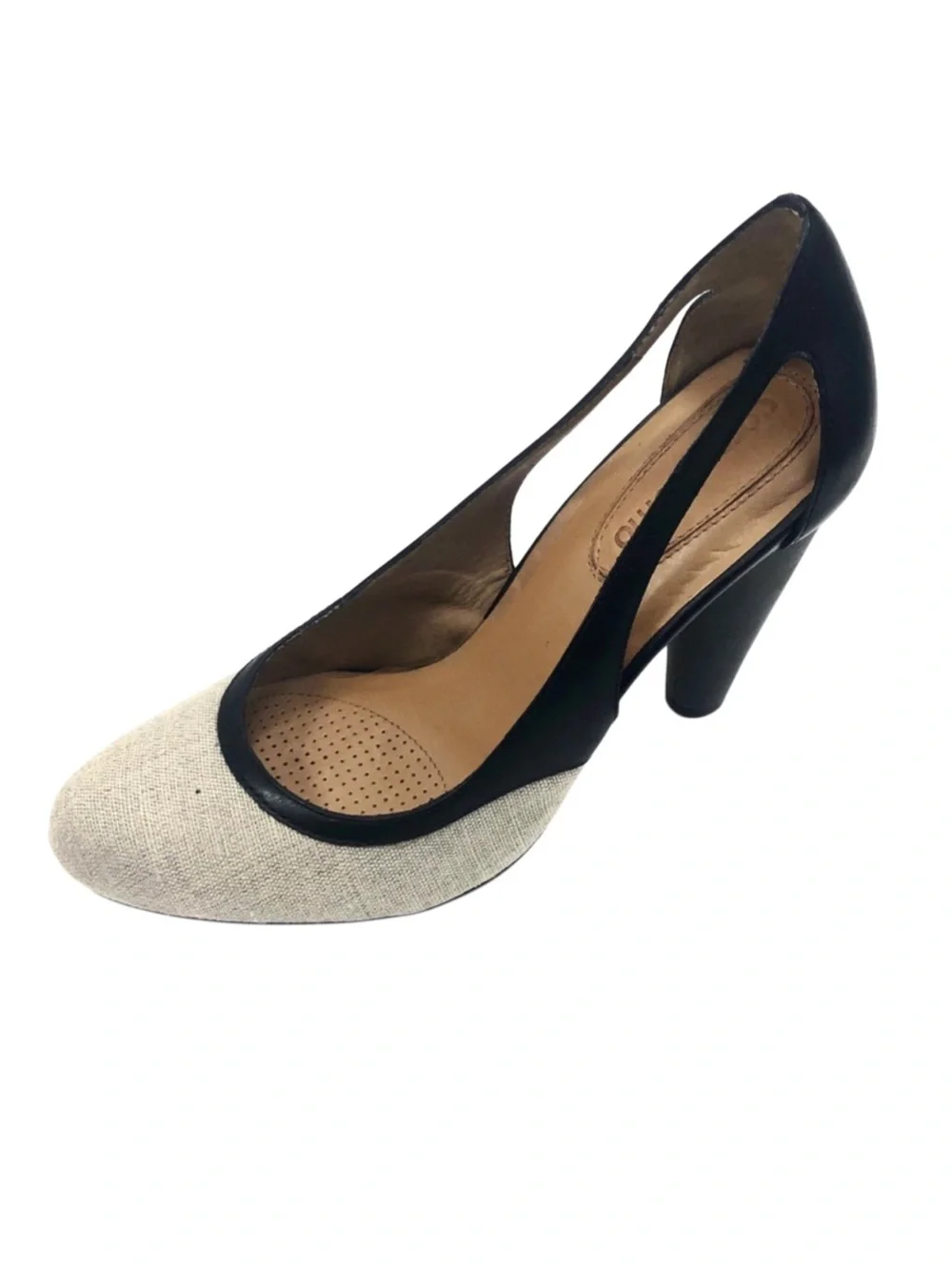 Corso Como Womens Beige Linen 3.5” Pump,  6M
